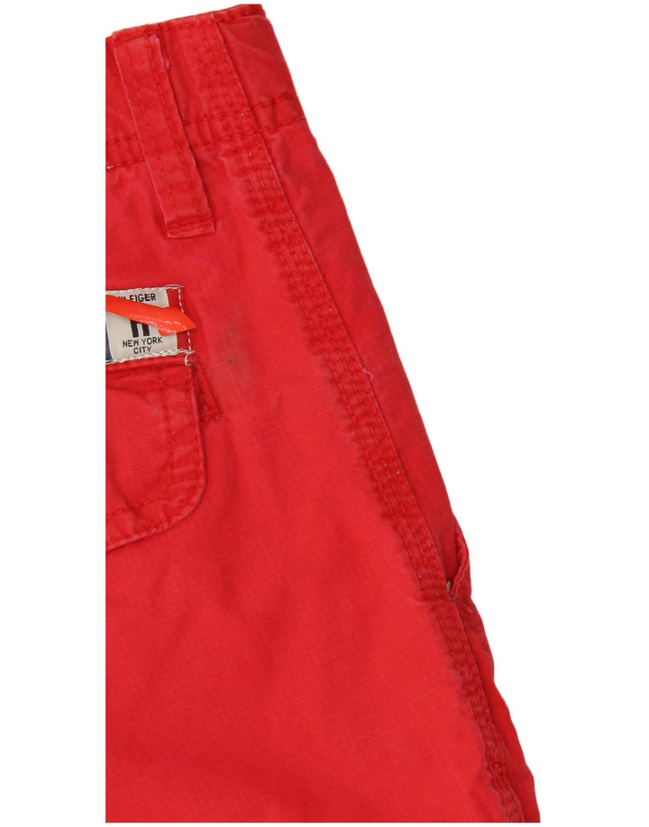 Chłopięce spodenki cargo Tommy Hilfiger 15-16 lat W32 Czerwona bawełna