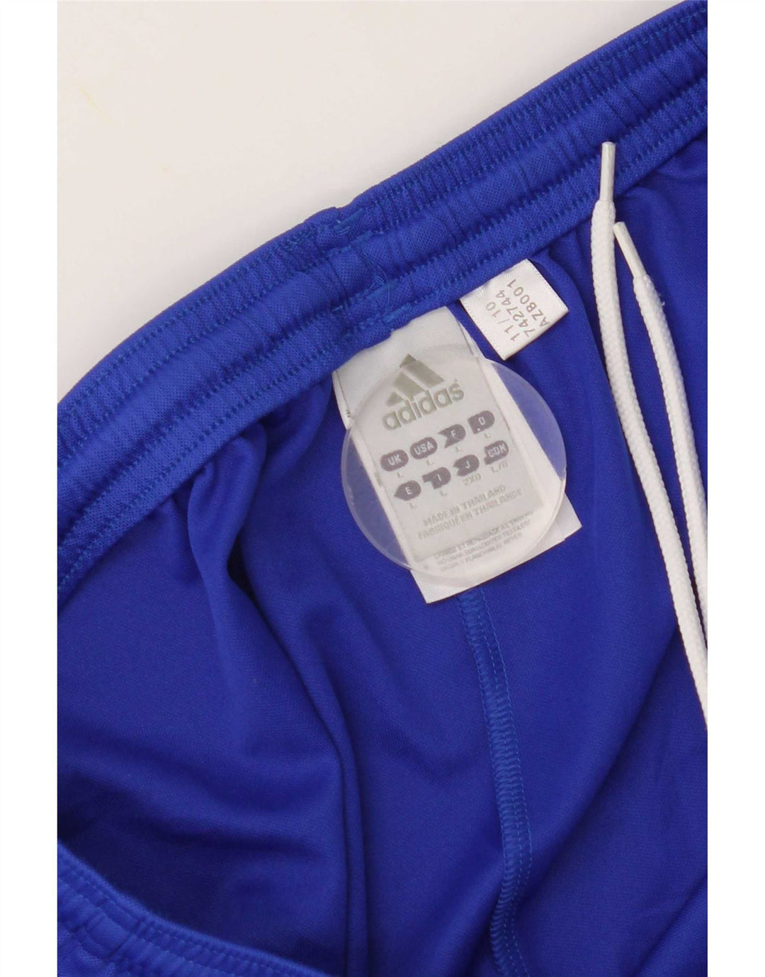 Męskie spodenki sportowe Adidas Climalite, duże, niebieskie, poliestrowe