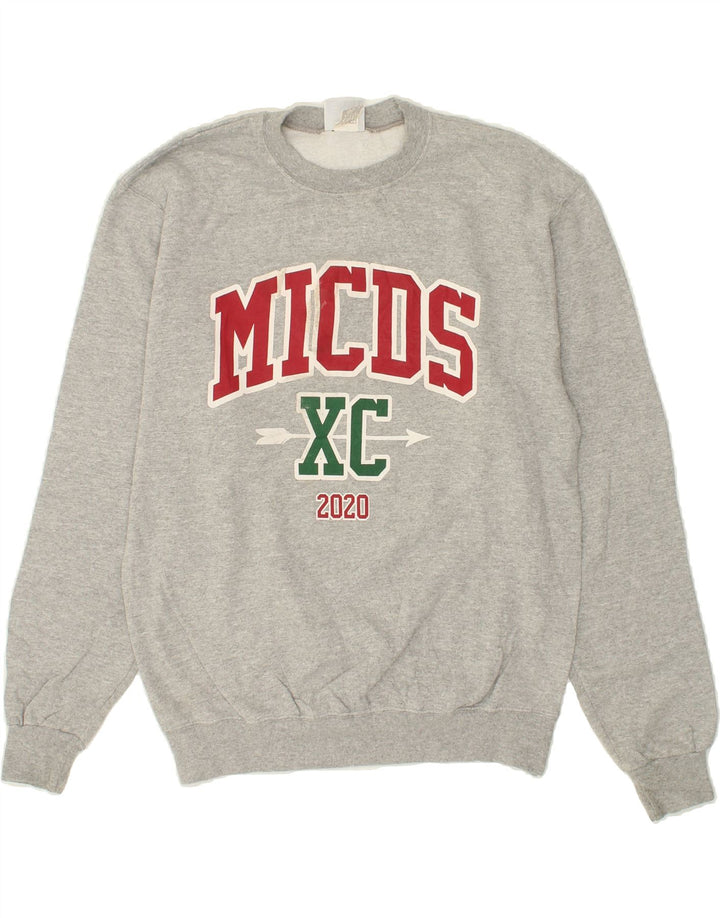 CHAMPION Mens Graphic Sweatshirt Jumper Medium Grey Cotton Vintage Champion and Second-Hand Champion from Messina Hembry 