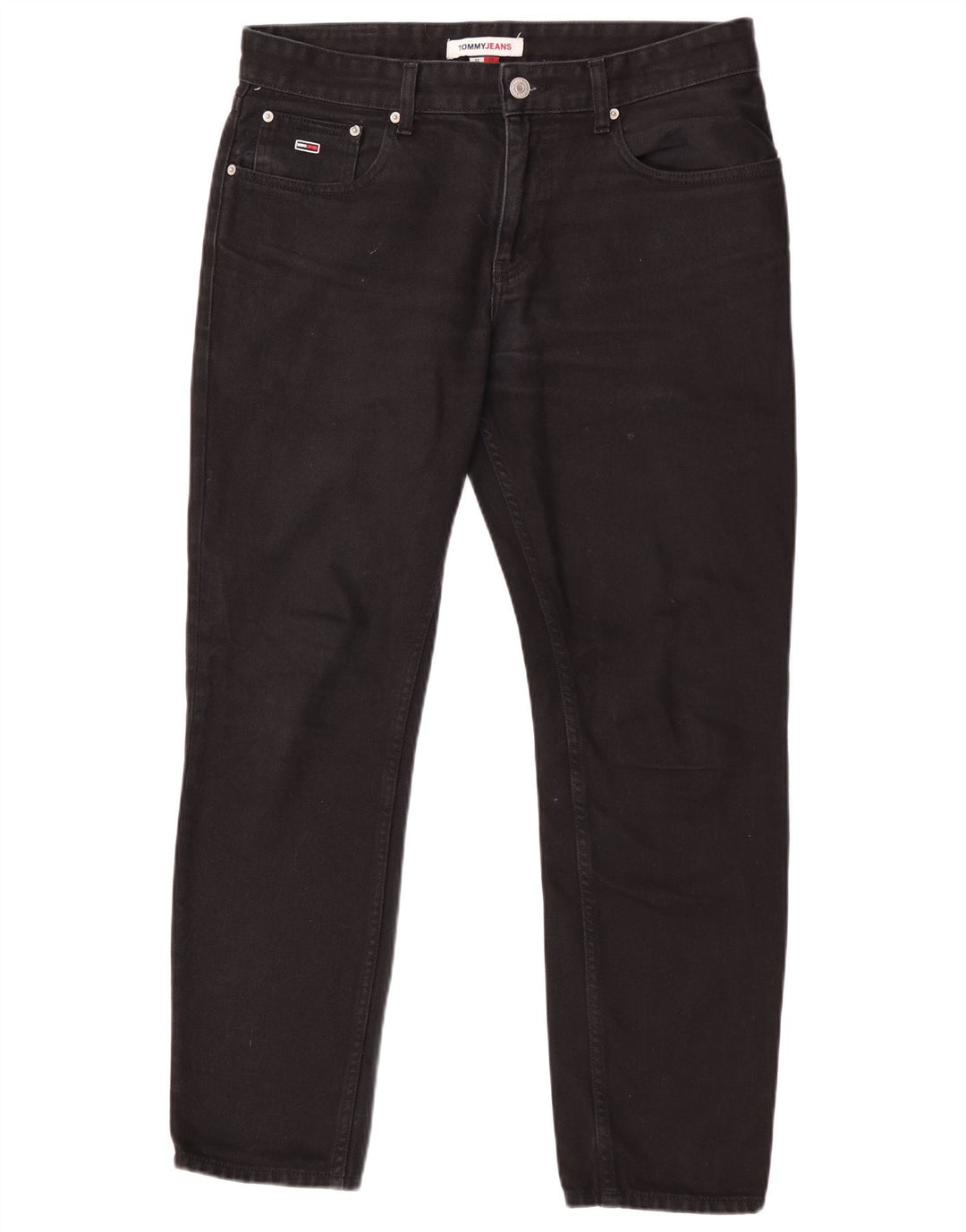 Tommy Hilfiger Męskie Ryan Regular Straight Jeans W32 L29 Czarna bawełna