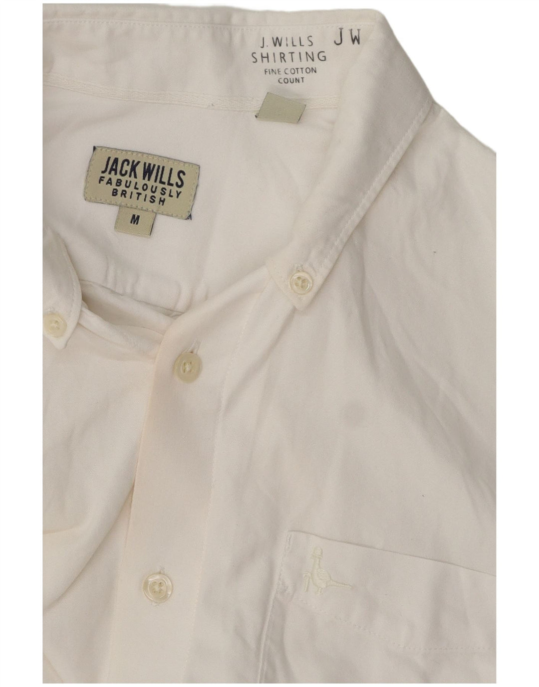 Koszula męska Jack Wills, średnia, biała, bawełniana