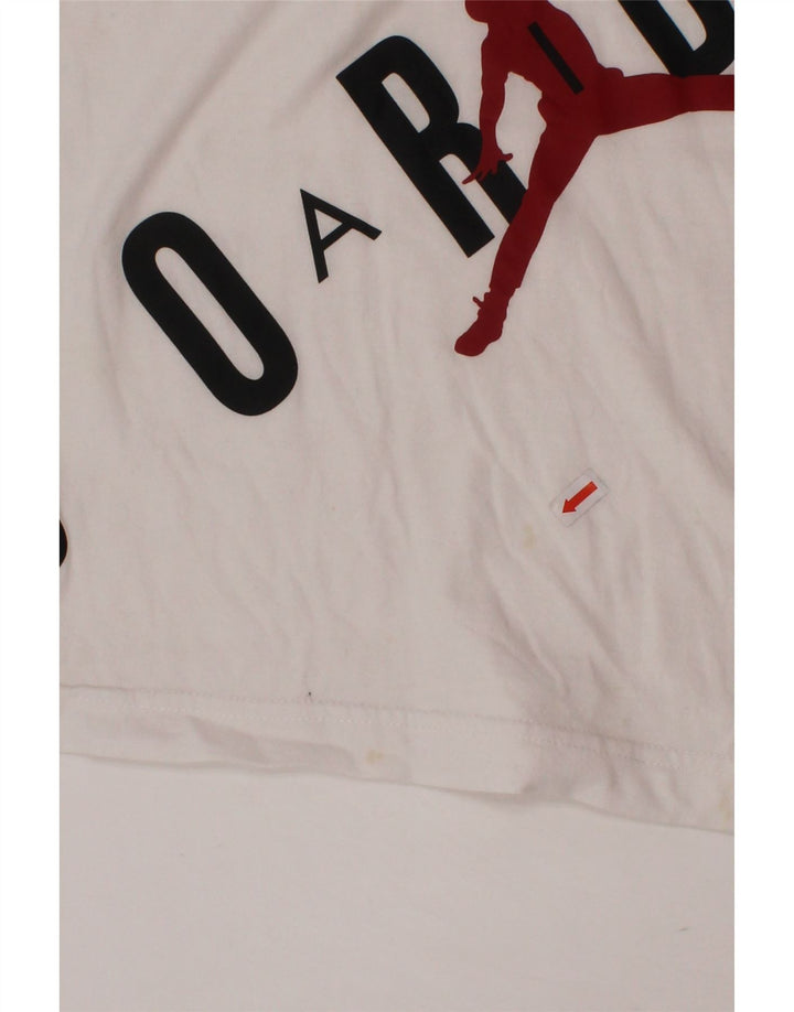 Chłopięcy T-shirt z grafiką JORDAN 10-11 lat, średni biały