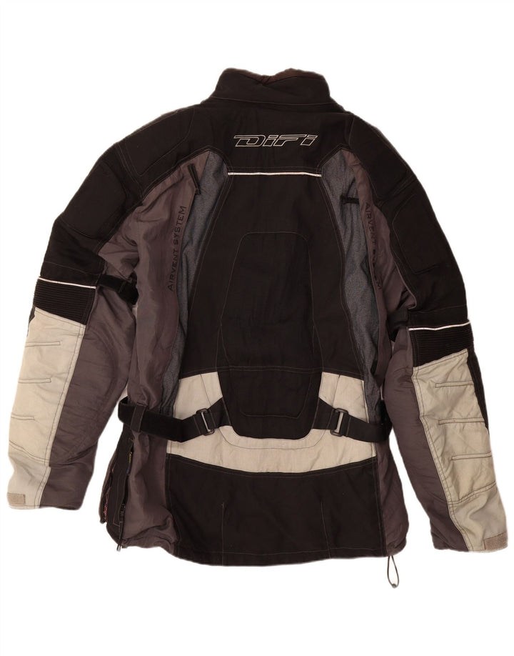 Męska kurtka wyścigowa Difi Graphic UK 44 2XL Czarny poliamid z blokami kolorów