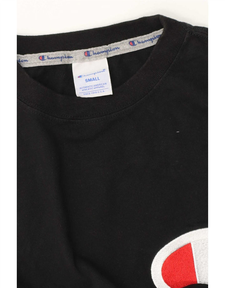 Męski T-shirt Champion z grafiką, mały, czarny