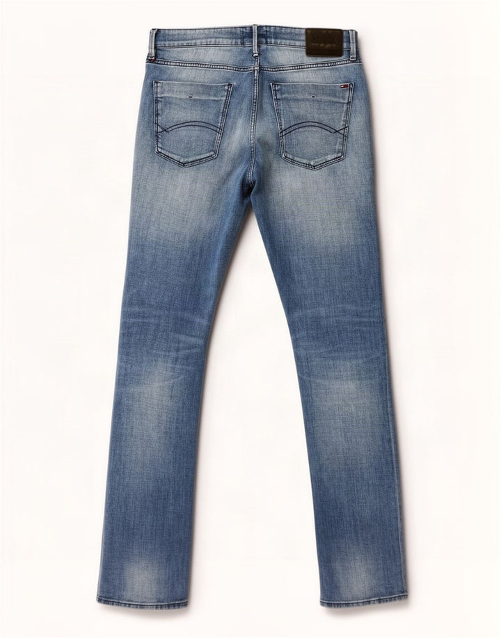 Męskie jeansy slim fit Tommy Hilfiger W34 L34 Niebieskie bawełniane