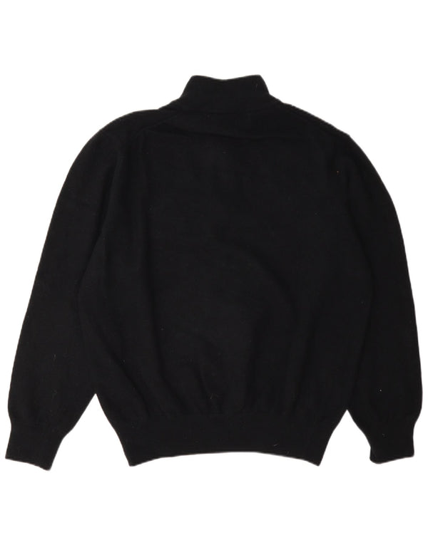 Sweter damski Fred Perry z zamkiem błyskawicznym UK 18 XL, czarna wełna