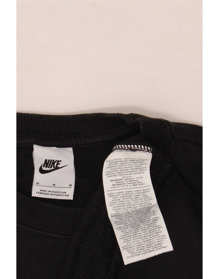 Męska bluza dresowa Nike o luźnym kroju, średnia czarna, bawełniana