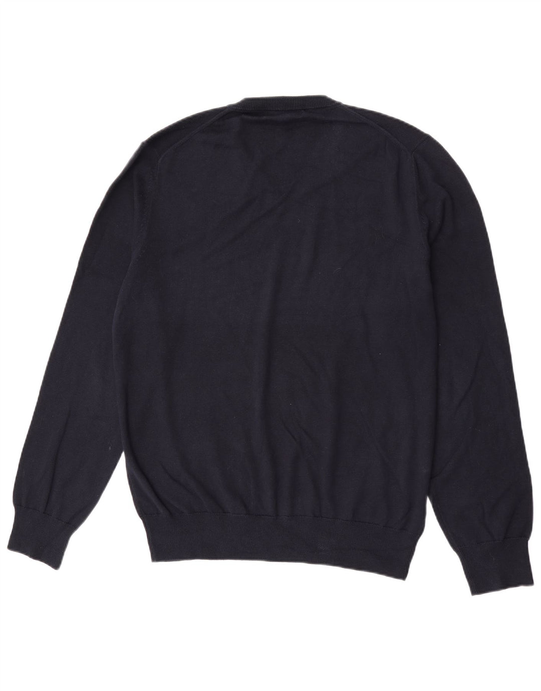 Marks & Spencer Męski sweter z dekoltem w kształcie litery V, duży, granatowy