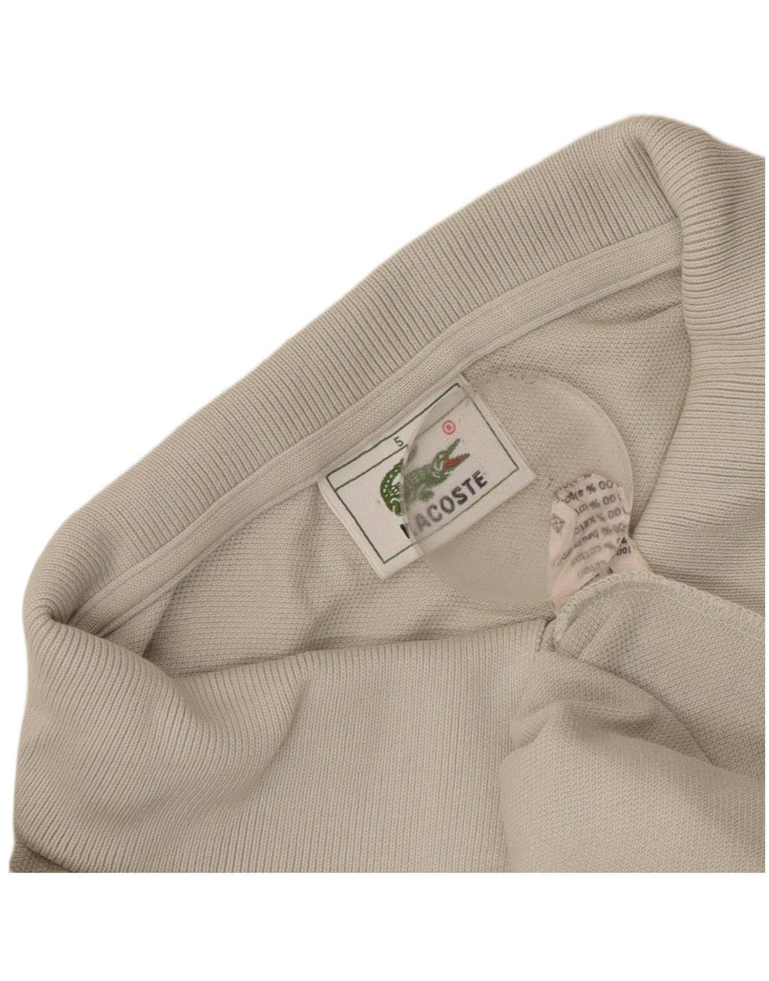 Męska koszulka polo Lacoste, rozmiar 5, duża, szara, bawełniana