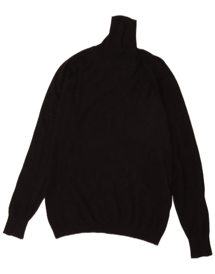 Męski sweter z golfem Zara, średni czarny