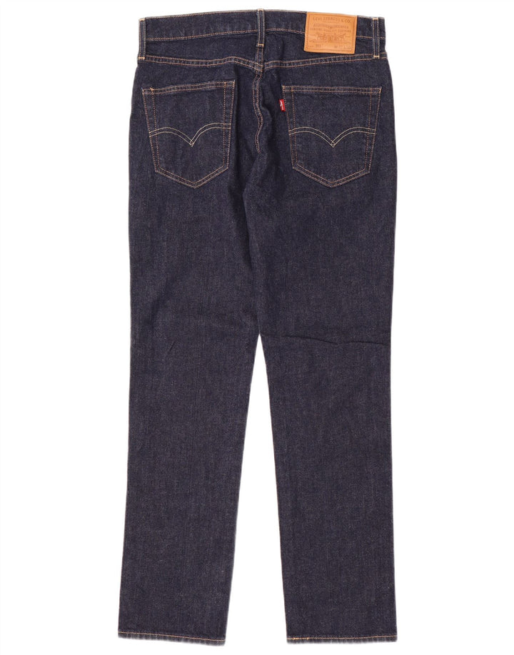 Męskie jeansy Levi's 511 Slim W32 L30 Granatowa bawełna