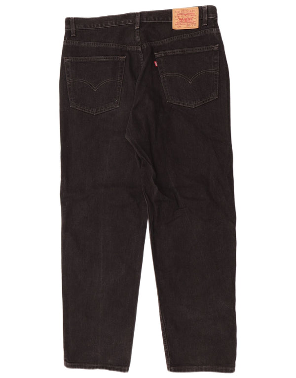 Męskie jeansy Levi's 550 o swobodnym kroju W40 L32, czarna bawełna