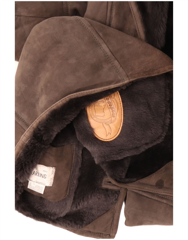 CONBIPEL Męska kurtka shearling IT 48 Średni brąz