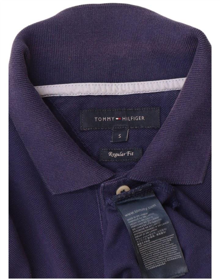 Męska koszulka polo Tommy Hilfiger o regularnym kroju, mała, granatowa, bawełniana
