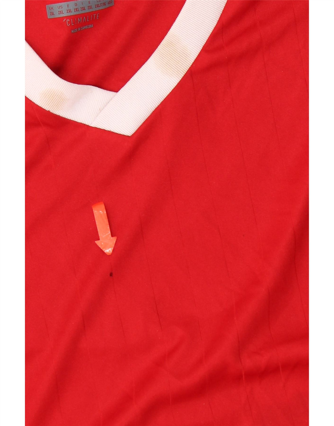 Adidas Męskie Climalite Top z długim rękawem 2XL Czerwony Poliester