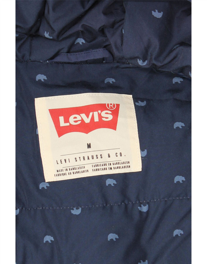 Męska ocieplana kurtka z kapturem LEVI'S UK 38, średni granat