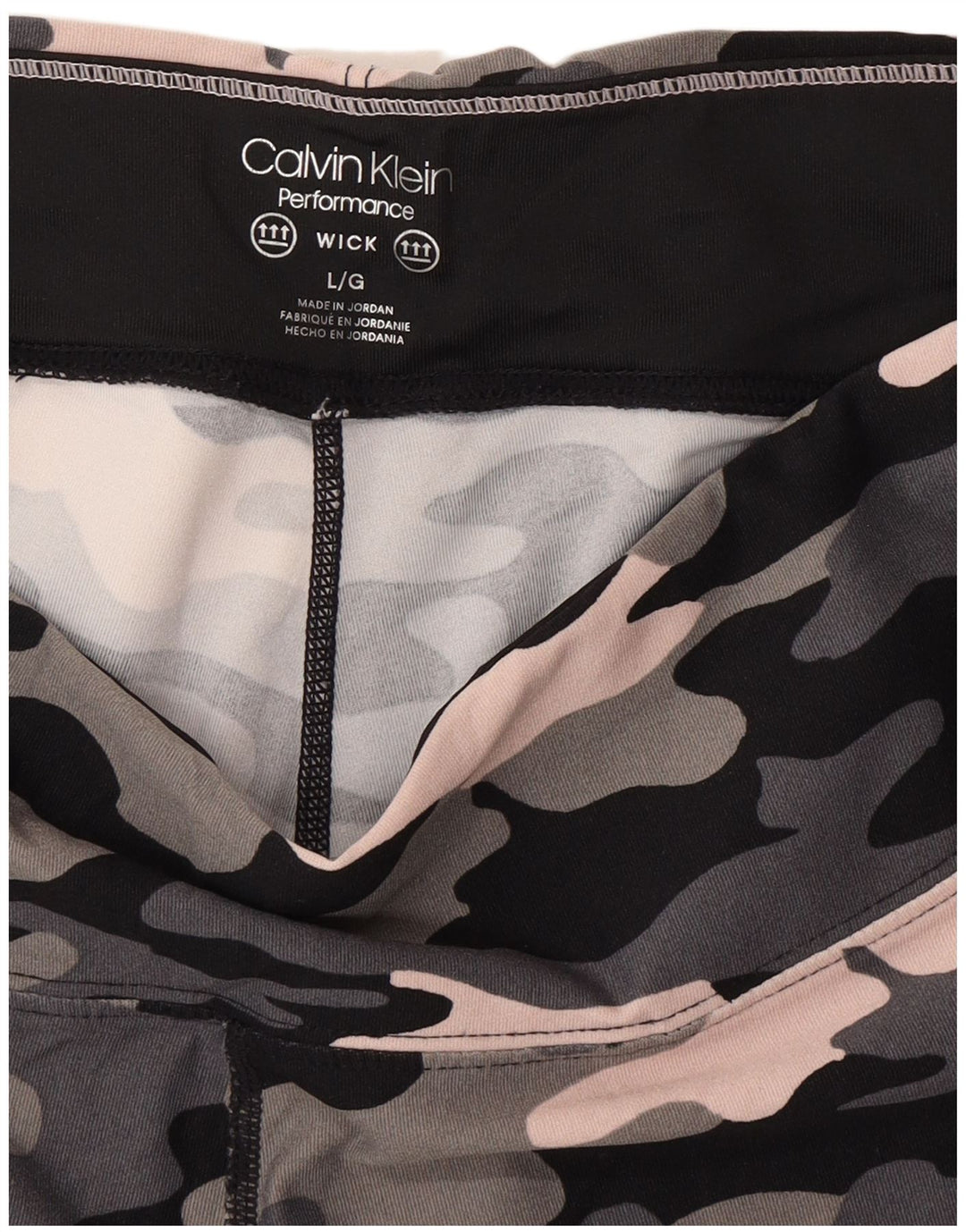 Damskie legginsy Calvin Klein Performance UK 16, duże, wielokolorowe