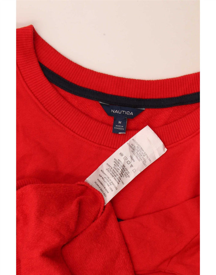 Damska bluza z grafiką Nautica UK 14, średnia czerwona bawełna