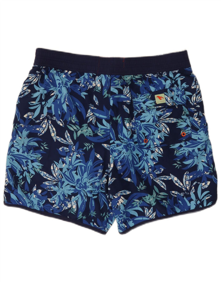 Męskie spodenki kąpielowe Ted Baker, rozmiar 4, duże, granatowe, z poliestru w kwiaty