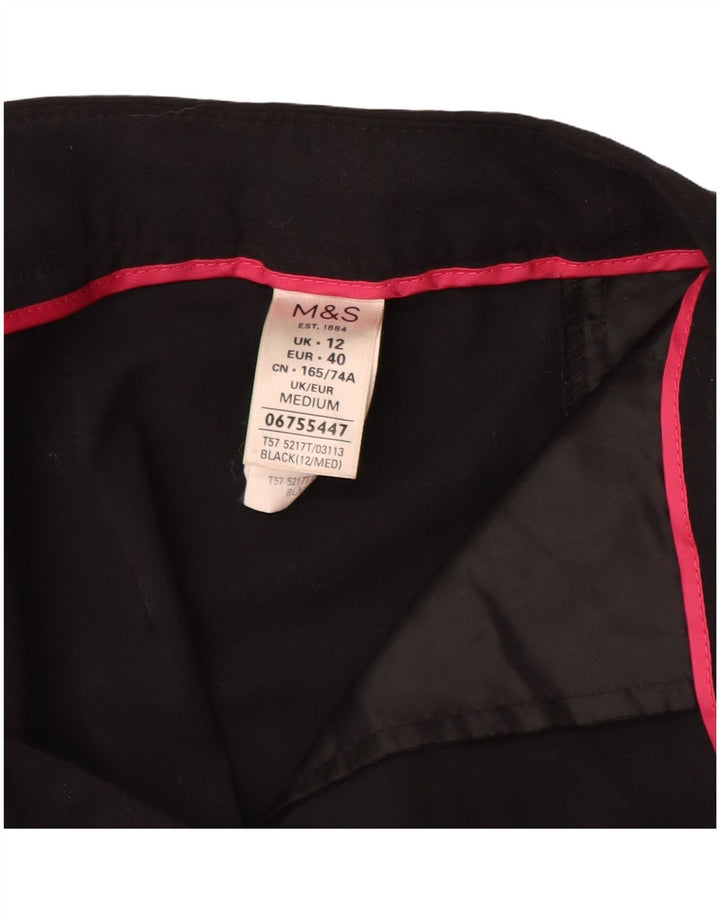 Damskie spodnie garniturowe Marks & Spencer UK 12 Medium W32 L31 Czarne