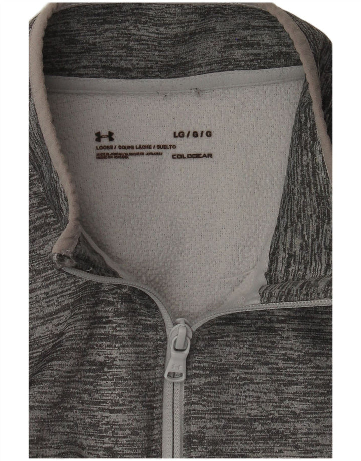 Męski dres Under Armour Cold Gear, duży, szary, nakrapiany