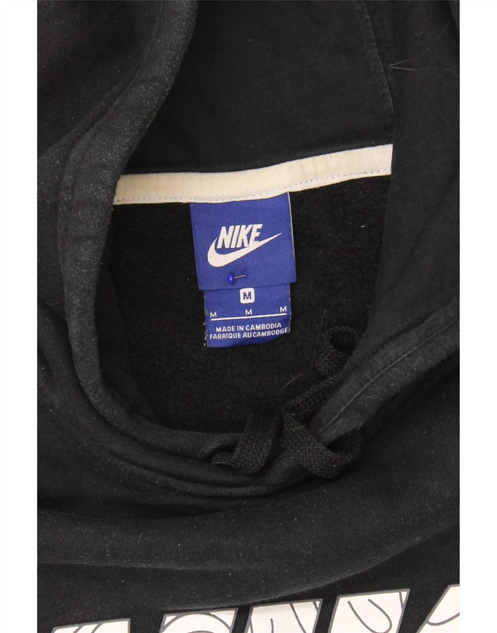Męski sweter z kapturem Nike z grafiką, średni czarny, bawełniany