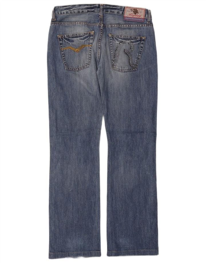 Damskie proste dżinsy REPLAY W28 L30 Niebieskie bawełniane