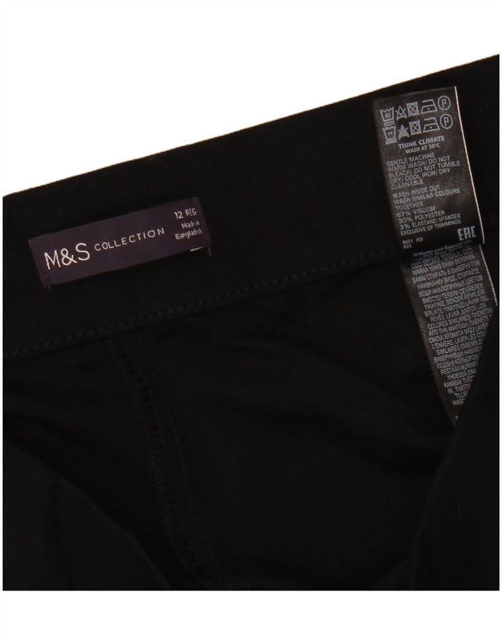 Legginsy damskie Marks & Spencer UK 12, średnia czarna wiskoza
