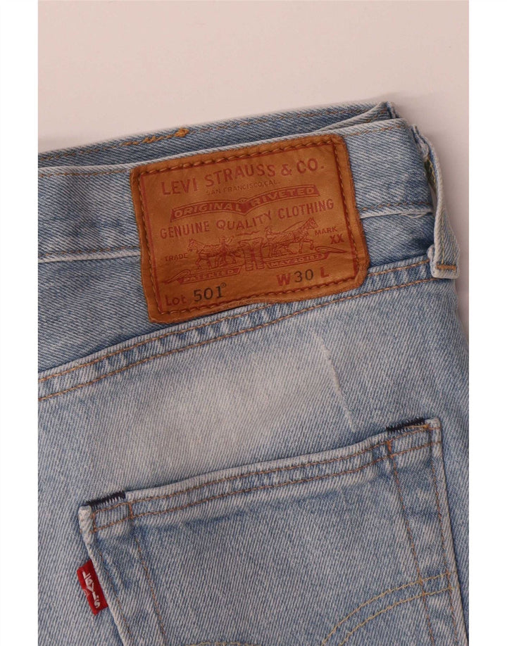 Męskie spodenki jeansowe Levi's 501 W30 w kolorze średnioniebieskim