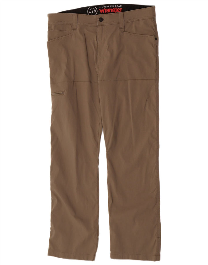 Spodnie męskie Wrangler Straight Cargo W34 L30 Beżowy poliamid