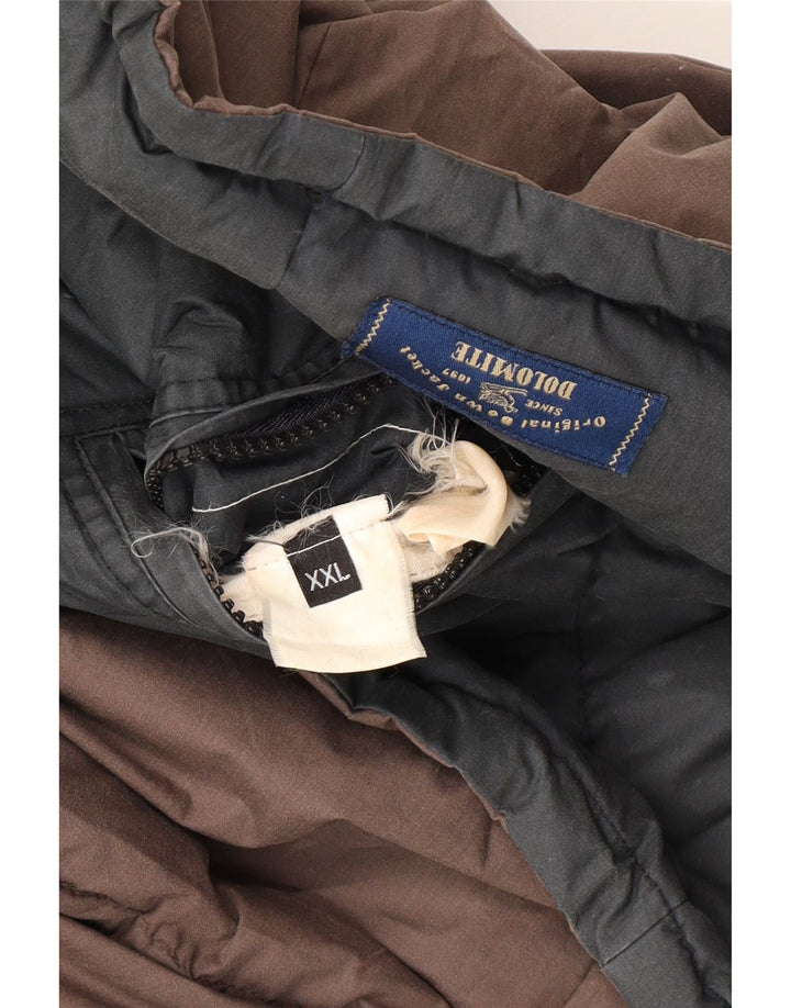 Męska wyściełana kamizelka z kapturem DOLOMITE UK 44 2XL brązowa