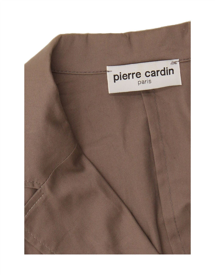 PIERRE CARDIN Womens 2 Button Blazer Jacket IT 49 XL Brown Cotton Vintage Pierre Cardin and Second-Hand Pierre Cardin from Messina Hembry 