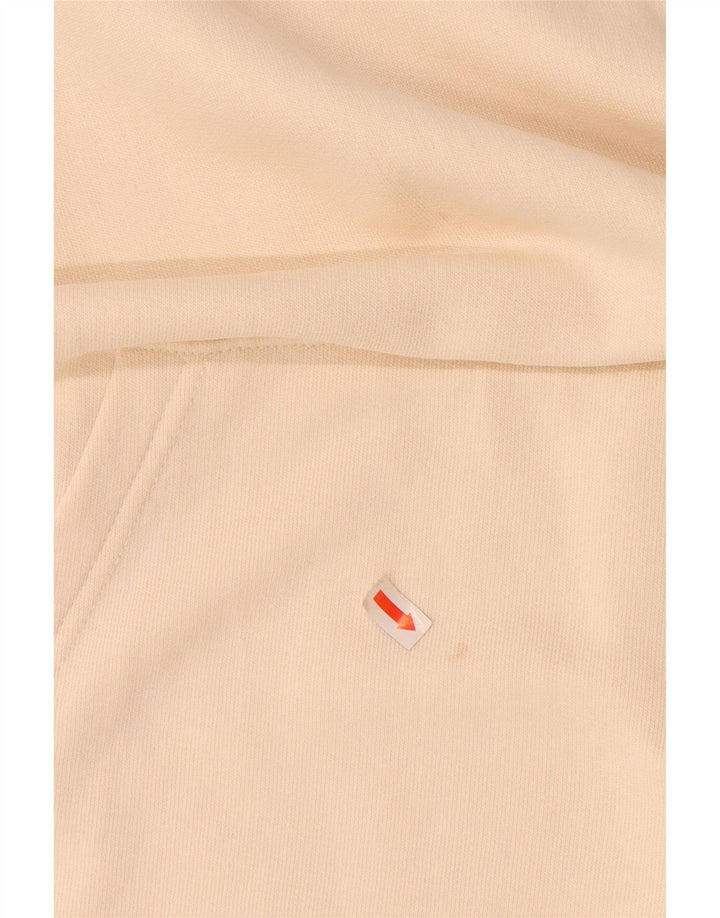 LEE Męski sweter z kapturem i grafiką, duży, beżowy, bawełniany