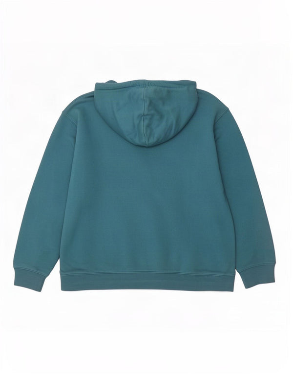 Damska bluza z kapturem Adidas Graphic UK 16/18, duża niebieska