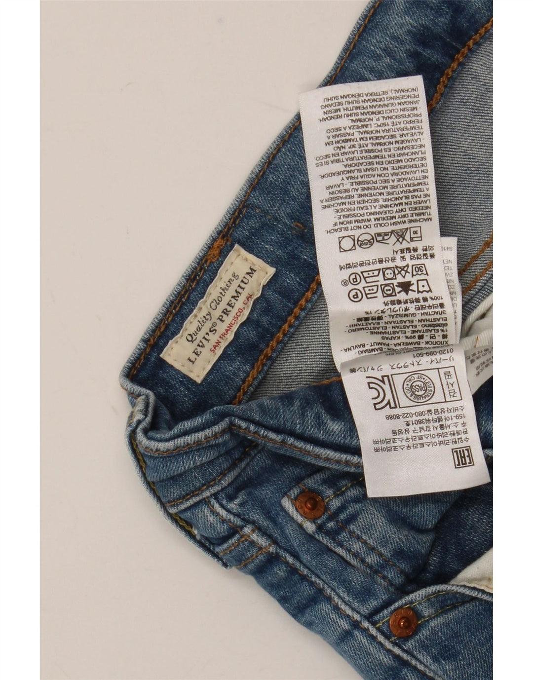 Męskie jeansy Levi's 511 Slim W36 L32 Niebieska bawełna