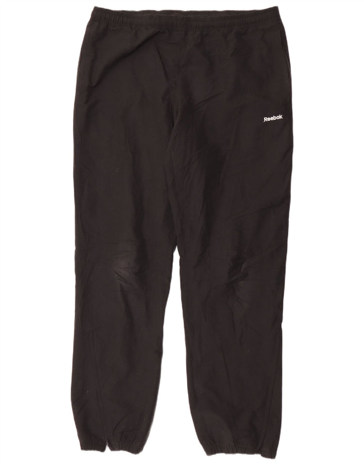 Męskie spodnie dresowe Reebok Joggers, średni czarny poliester