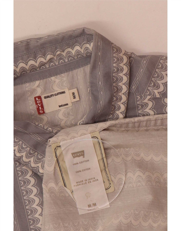Męska koszula z krótkim rękawem Levi's w średnie niebieskie paski
