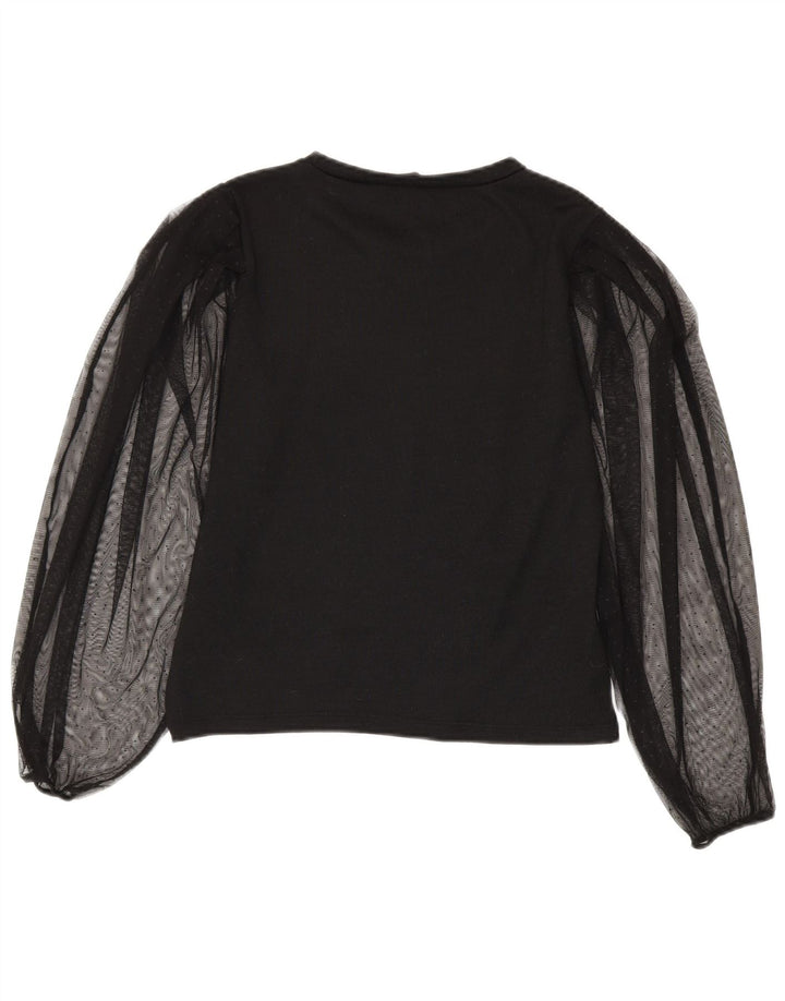 Damska bluzka z długim rękawem Zara Top UK 10 Small Black