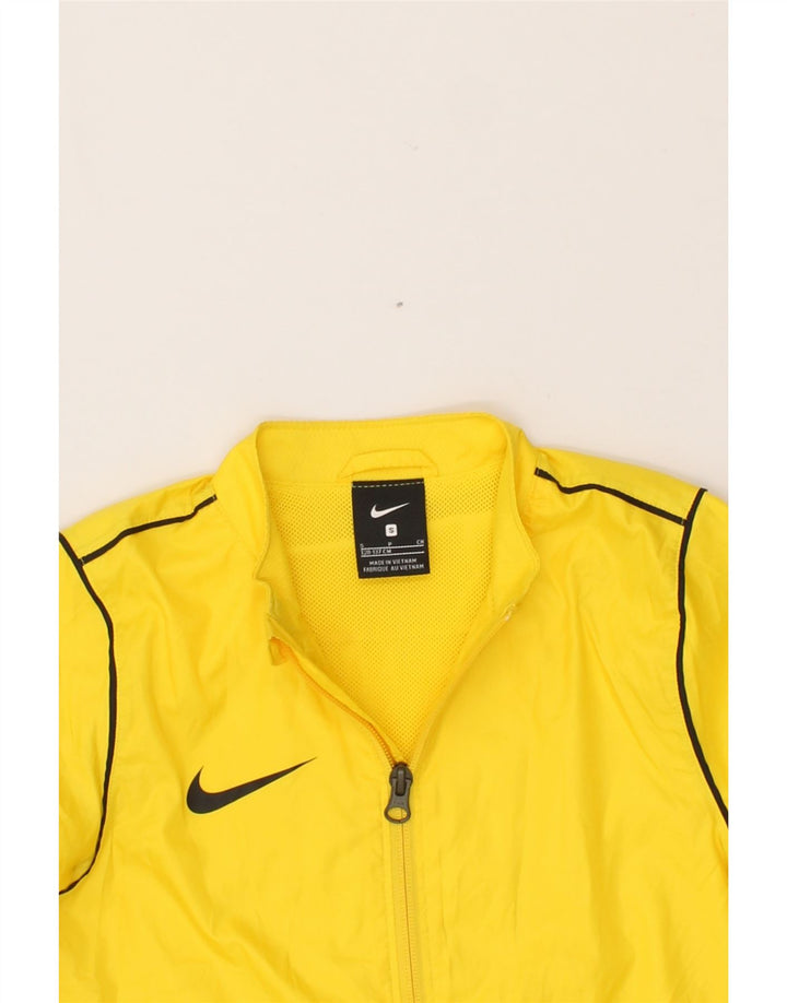 NIKE Girls Tracksuit Top Jacket 8-9 Years Small Yellow Vintage Nike and Second-Hand Nike from Messina Hembry 