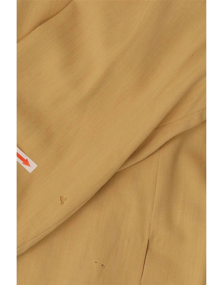 Damska marynarka Max Mara Longline zapinana na 1 guzik UK 16, duża, żółta
