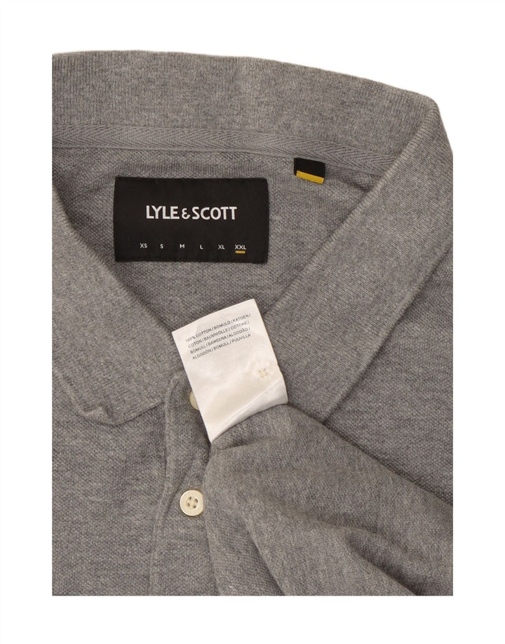 Męska koszulka polo Lyle & Scott 2XL, szara bawełna