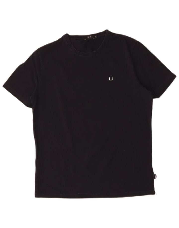 T-shirt męski Liu Jo, duży, granatowy, bawełniany