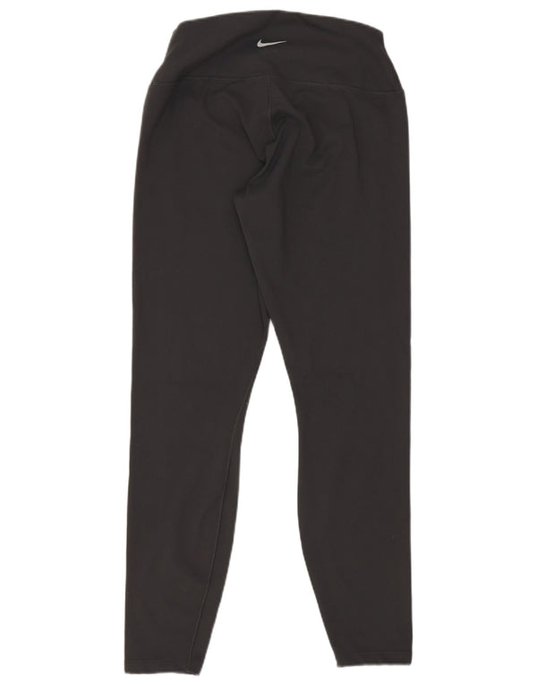 Damskie legginsy Nike Dri Fit UK 12, średni czarny poliester