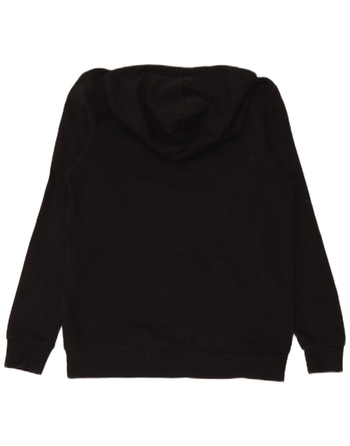 JACK & JONES Chłopięcy sweter z kapturem i grafiką, 15-16 lat, czarny, bawełniany