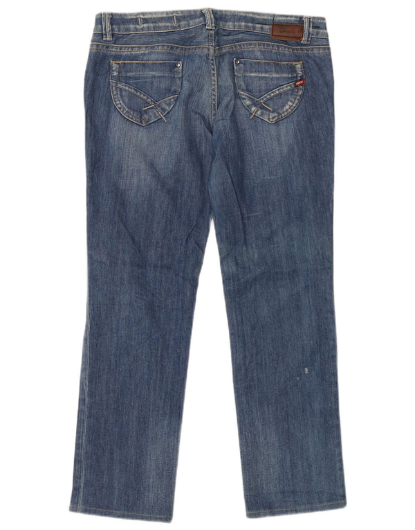 Damskie proste dżinsy GAS W33 L30 Niebieskie bawełniane