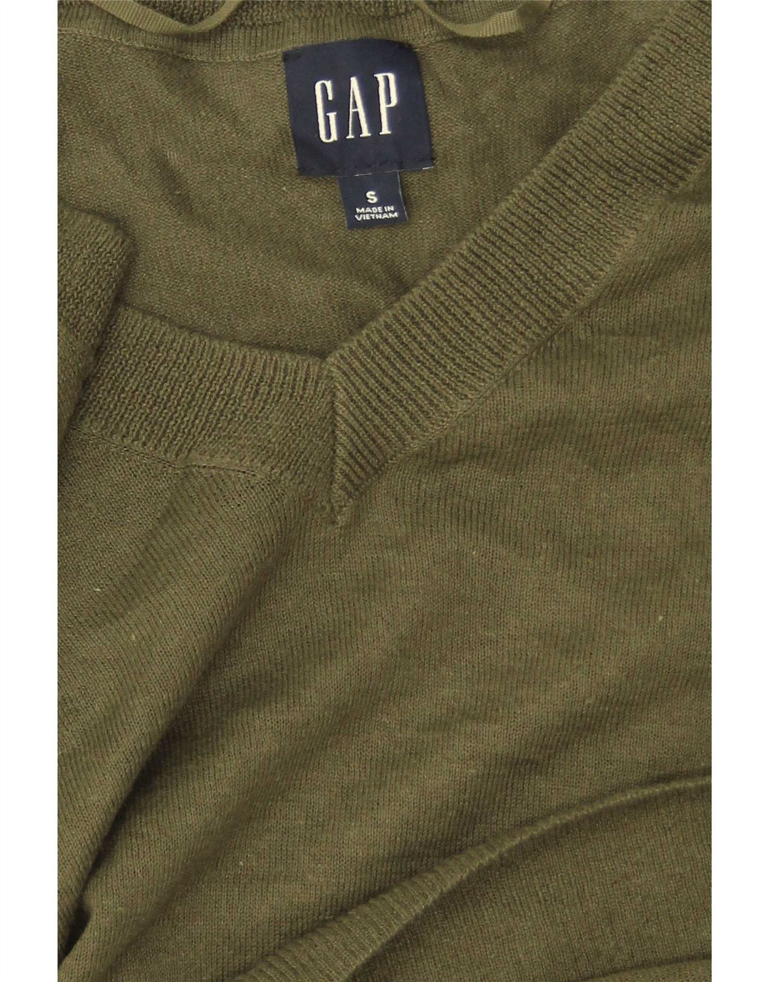 Damski sweter oversize Gap z dekoltem w kształcie litery V, UK 10, mały zielony