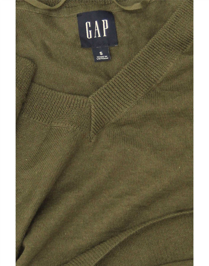 Damski sweter oversize Gap z dekoltem w kształcie litery V, UK 10, mały zielony