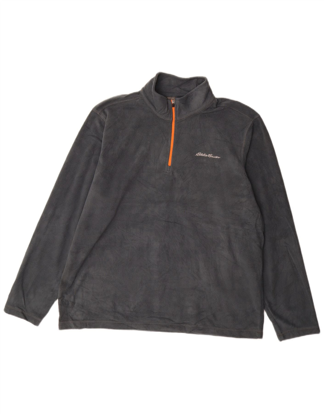Męski sweter polarowy Eddie Bauer z zamkiem błyskawicznym XL, szary poliester