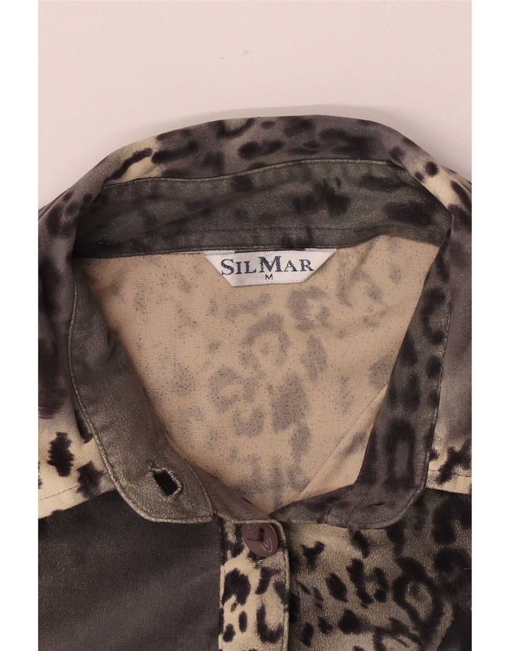 Silmar Damska koszula regularna UK 12 Medium Grey Animal Print