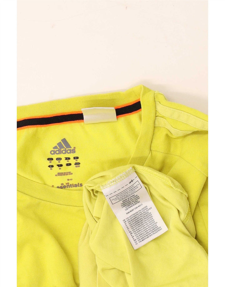 Męska koszulka Adidas Climalite Top, średnia żółta bawełna